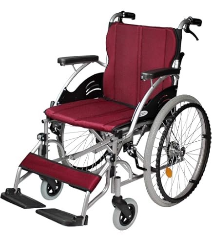 Amazon | ケアテックジャパン 自走式車椅子 CA-70SU スマイル (ワイン